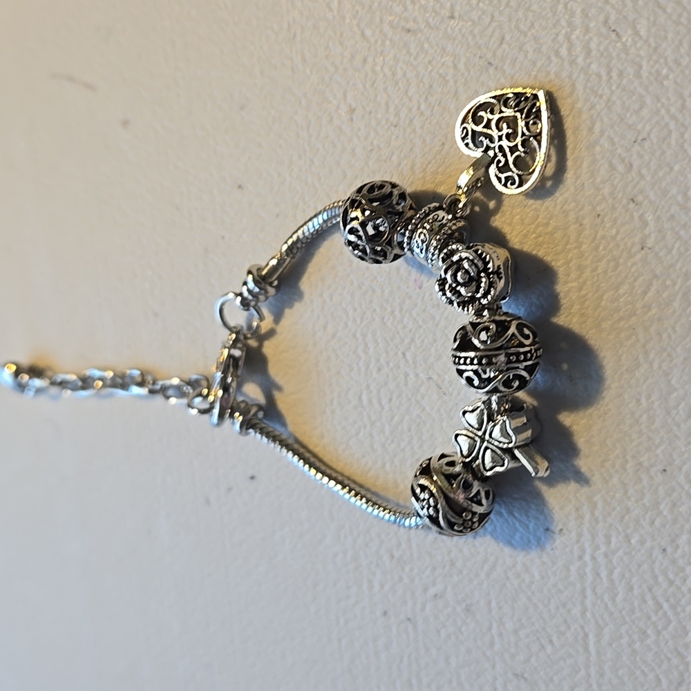 Charm Bracelet Hand Crafted With Lobster Clasp B001